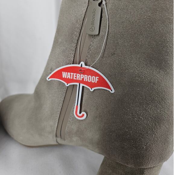 BLONDO ALIDA WOMEN'S SUEDE LEATHER BOOTS – SIZE 8 – WATERPROOF – GRAY – NWT - Picture 9 of 11